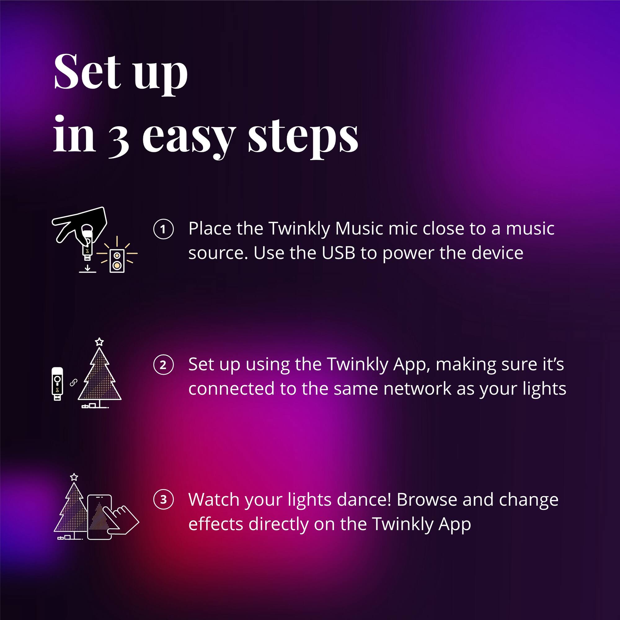 Twinkly™ Gen II Smart Music USB Dongle